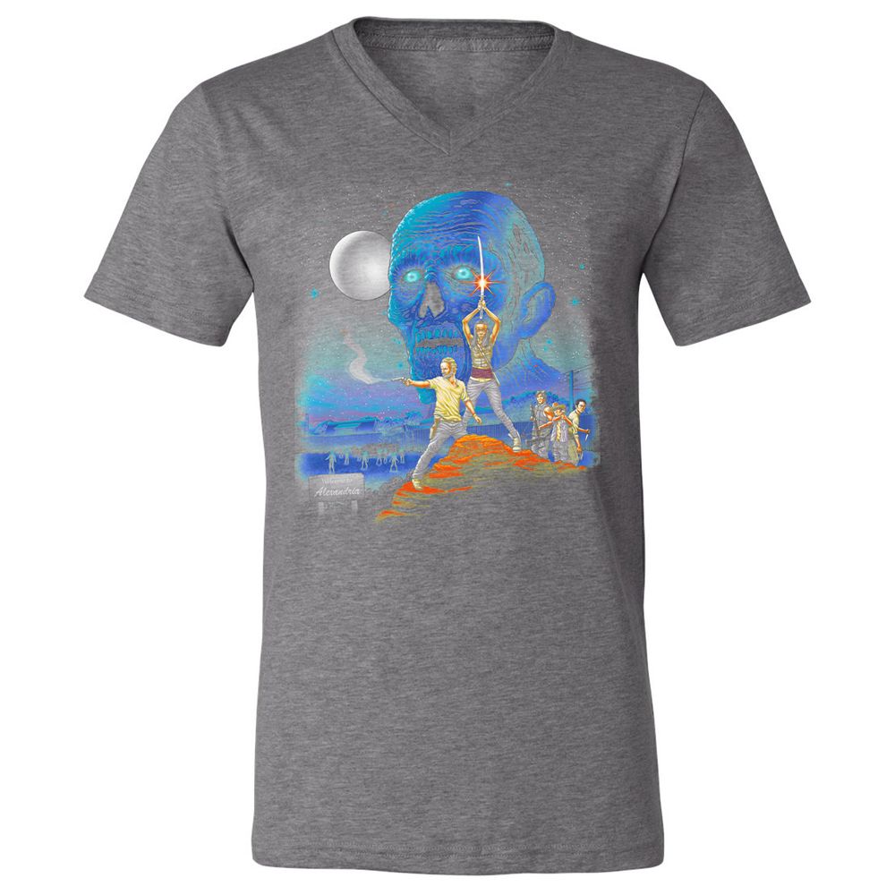Unisex V-Neck T-Shirt - UL8U8CFB - Deep Heather - 13