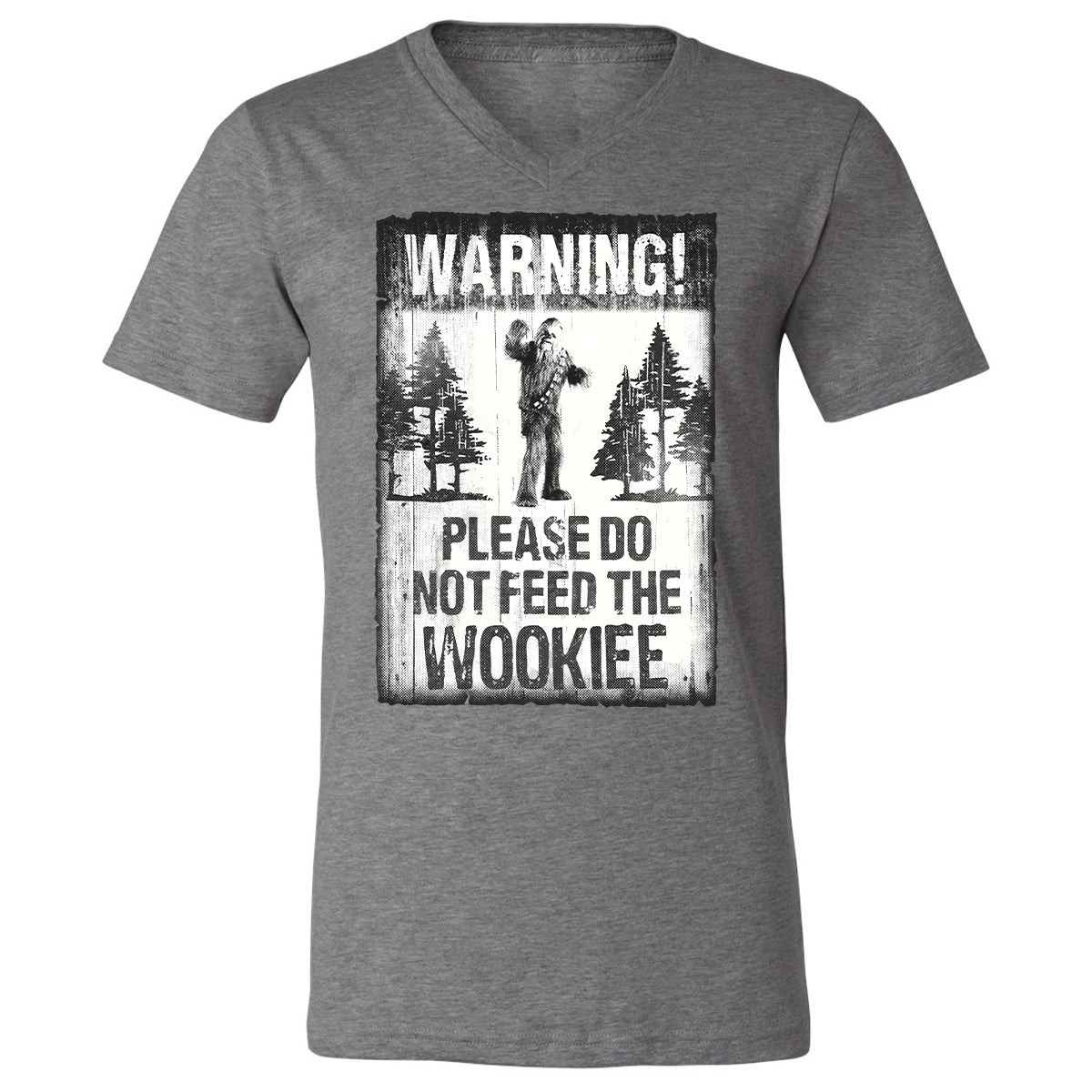 Unisex V-Neck T-Shirt - YQJ4CHL3 - Deep Heather - 13