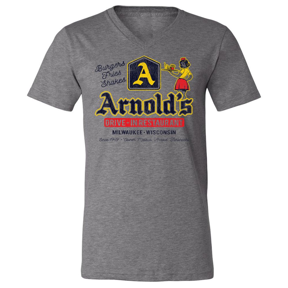 Unisex V-Neck T-Shirt - 3LLJ8Q63 - Deep Heather - 13