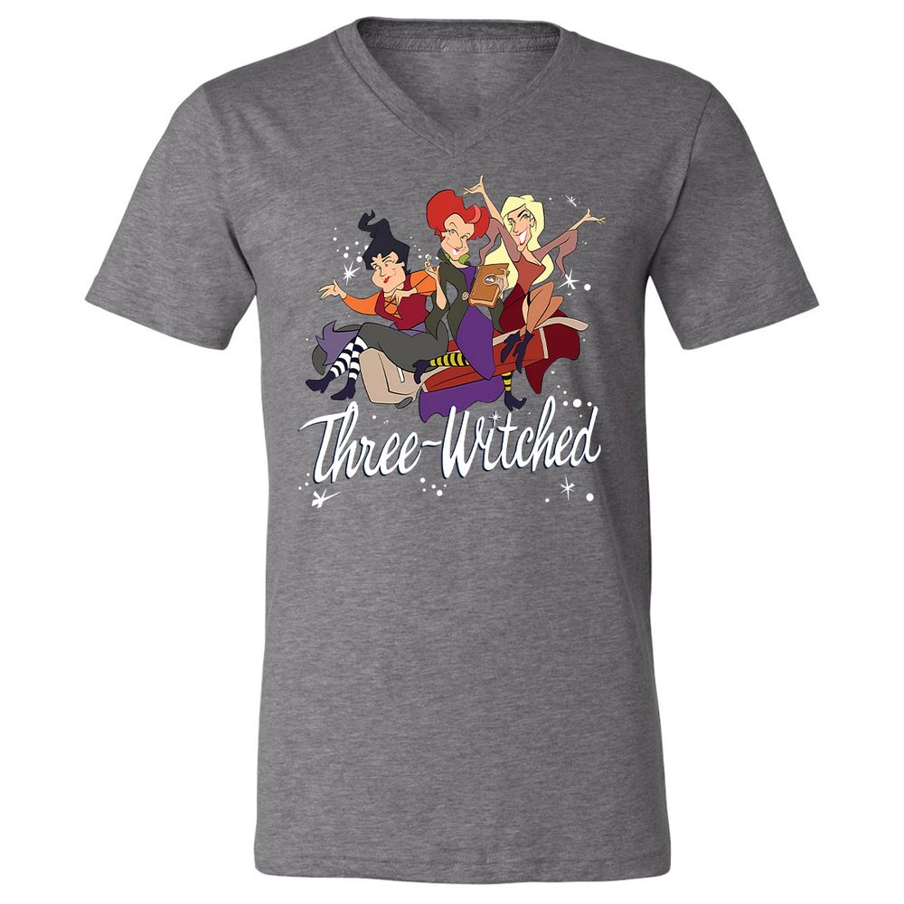 Unisex V-Neck T-Shirt - VXQ6CNFP - Deep Heather - 13