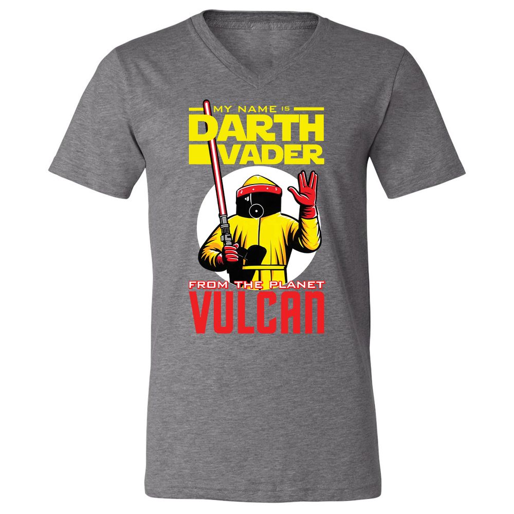 Unisex V-Neck T-Shirt - Q51AMG5G - Deep Heather - 13