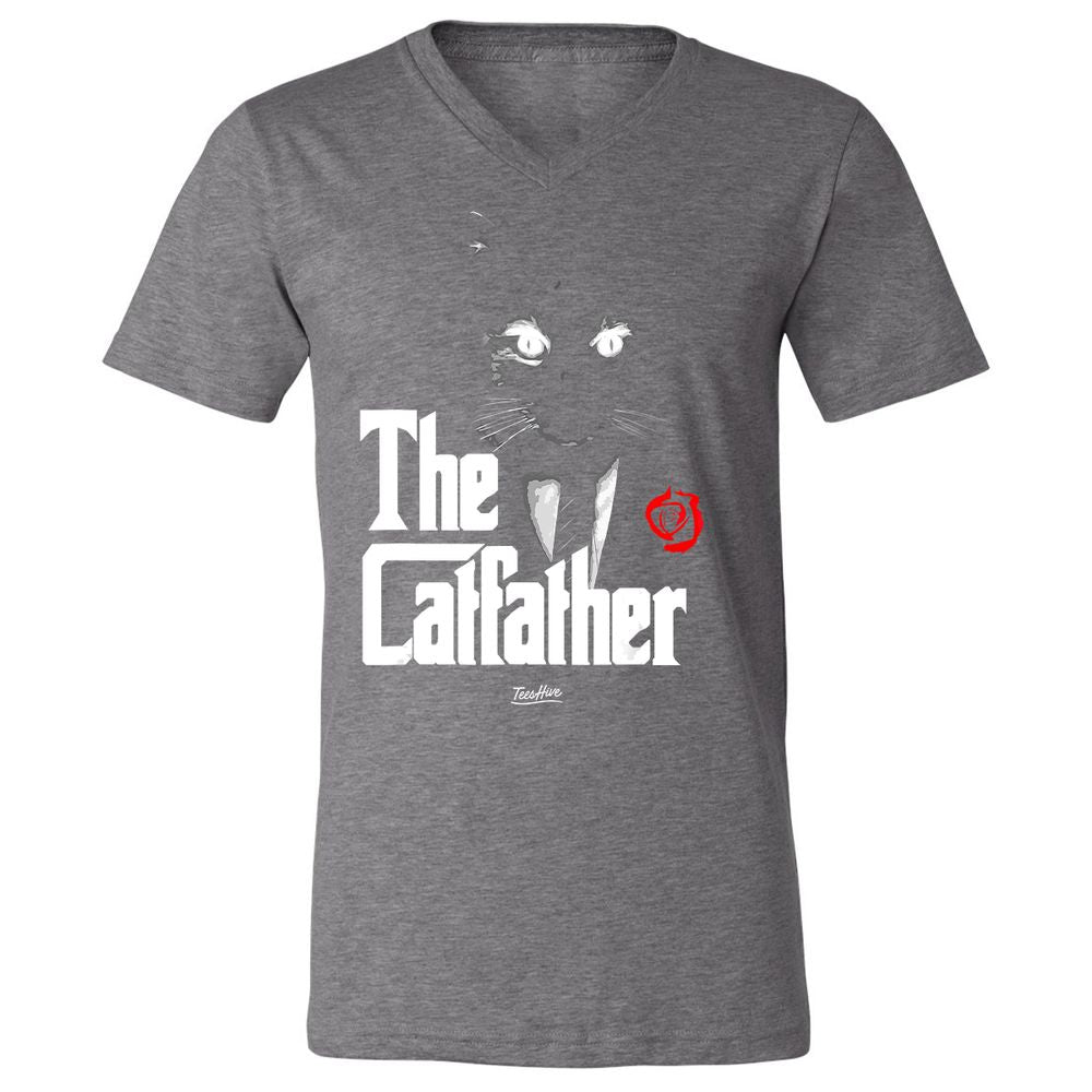 Unisex V-Neck T-Shirt - LBD55TF6 - Deep Heather - 13