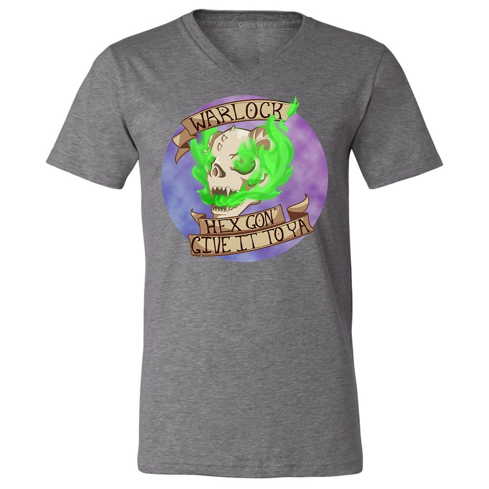 Unisex V-Neck T-Shirt - JJSA7Z5Y - Deep Heather - 13