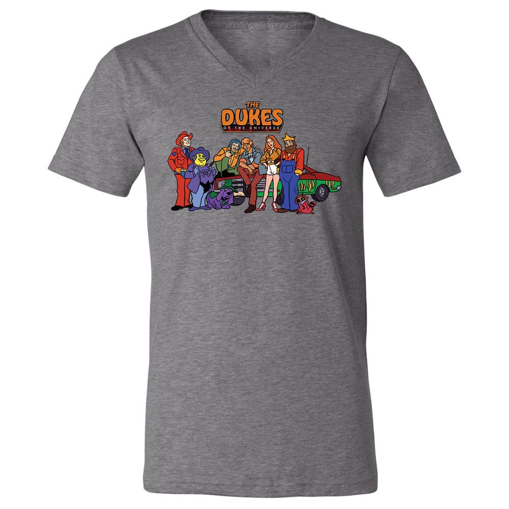 Unisex V-Neck T-Shirt - TXAUA4DM - Deep Heather - 13