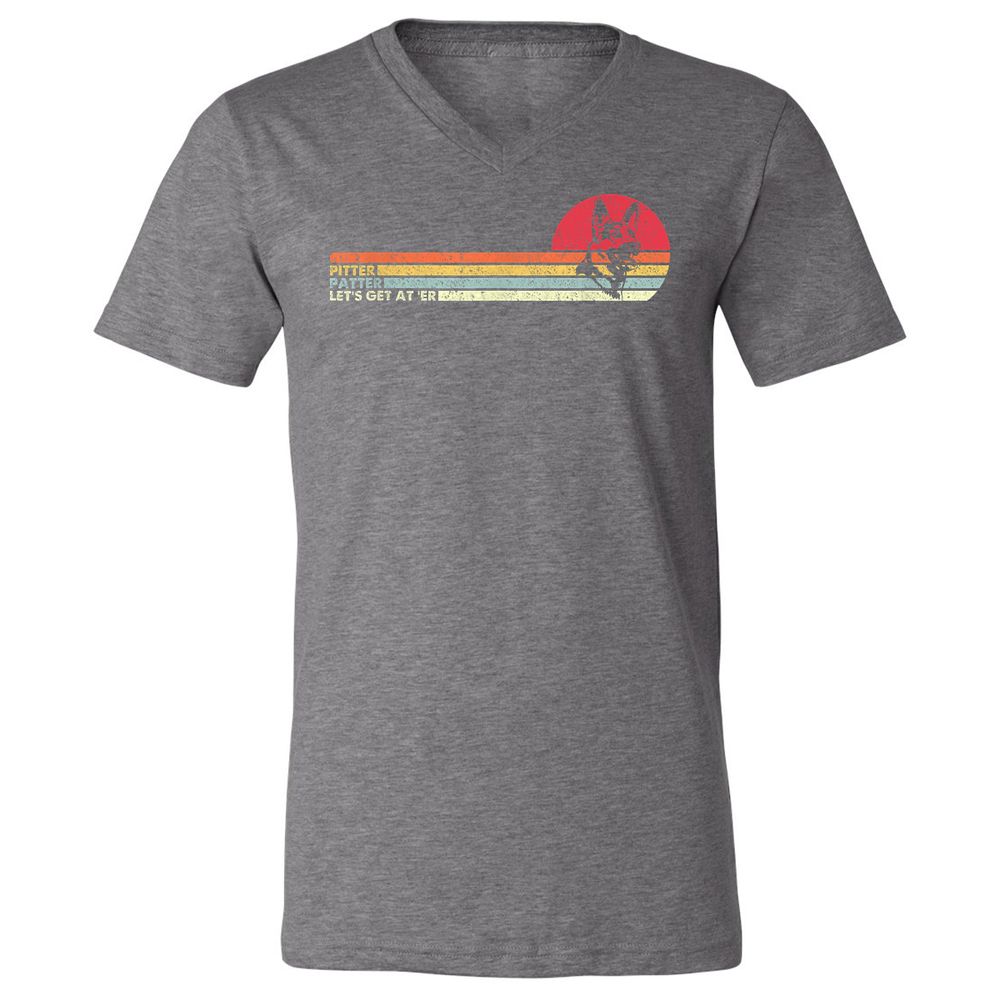 Unisex V-Neck T-Shirt - NK9V5LD3 - Deep Heather - 13
