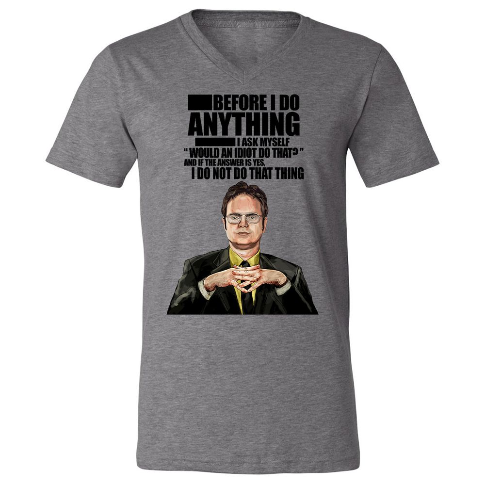 Unisex V-Neck T-Shirt - YZEMGAD4 - Deep Heather - 13