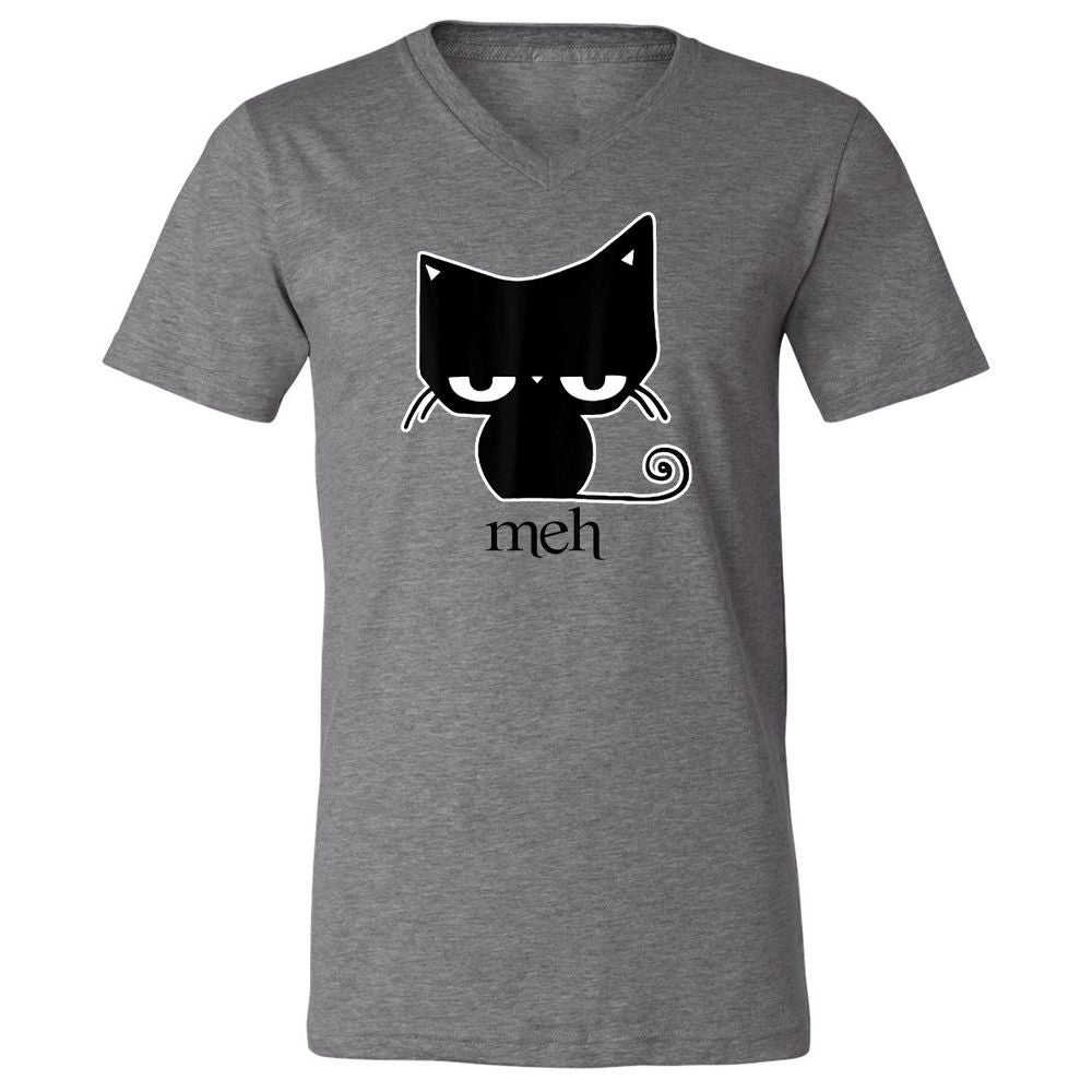 Unisex V-Neck T-Shirt - 45XLSN3Y - Deep Heather - 13