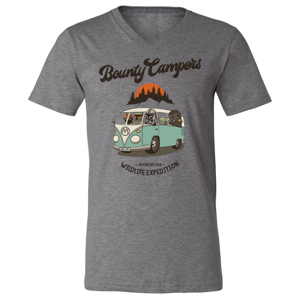 Unisex V-Neck T-Shirt - 98X8RZA1 - Deep Heather - 13