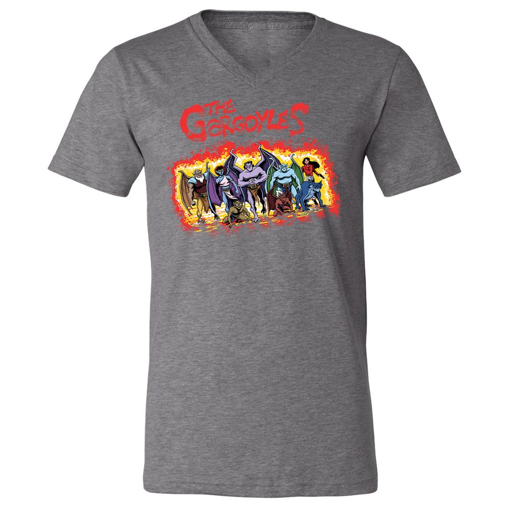 Unisex V-Neck T-Shirt - MF1J2WV2 - Deep Heather - 13