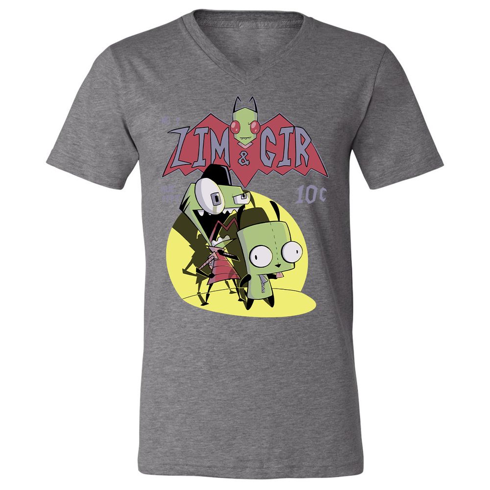 Unisex V-Neck T-Shirt - 9CESSR8T - Deep Heather - 13