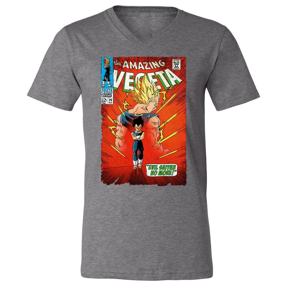 Unisex V-Neck T-Shirt - EADN7WRR - Deep Heather - 13