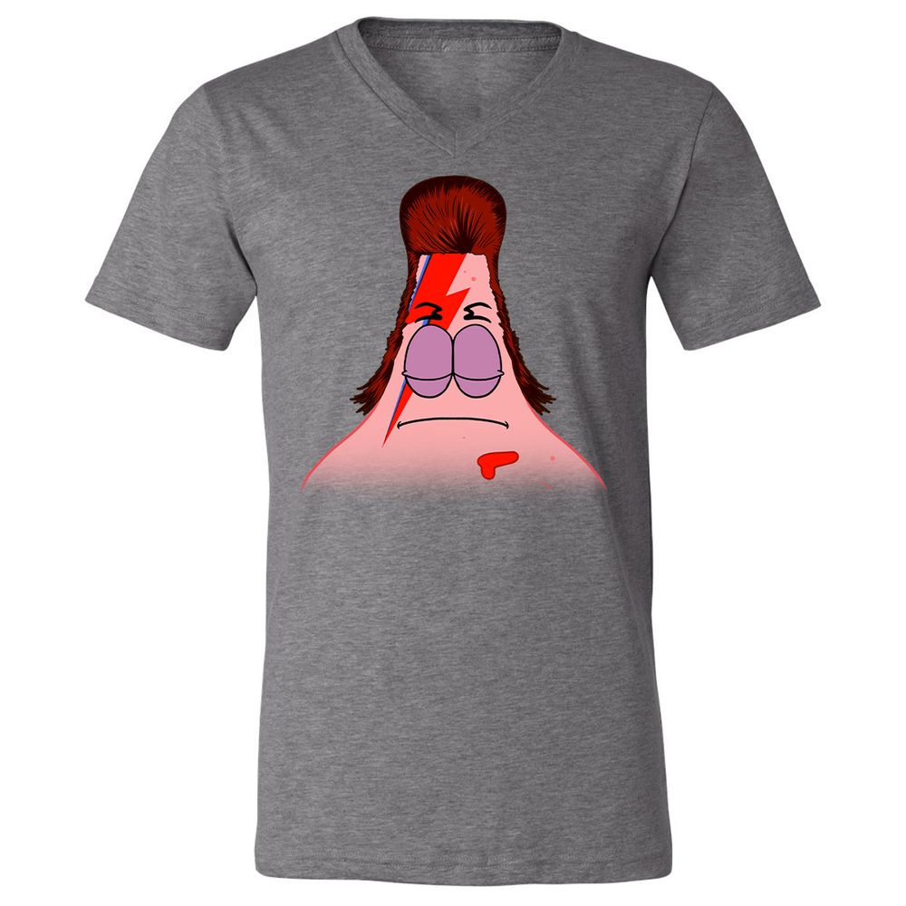 Unisex V-Neck T-Shirt - 6GPV7P1U - Deep Heather - 13