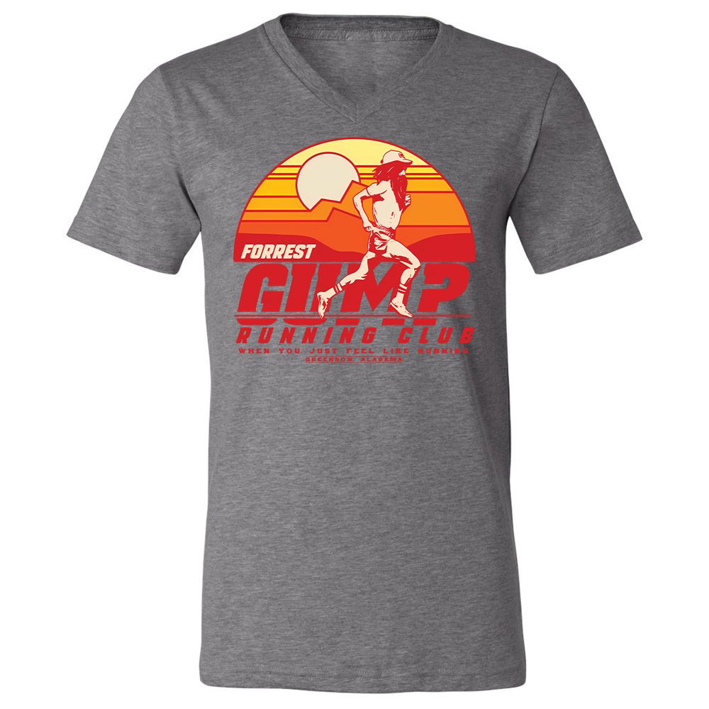 Unisex V-Neck T-Shirt - T2YRF1JK - Deep Heather - 13