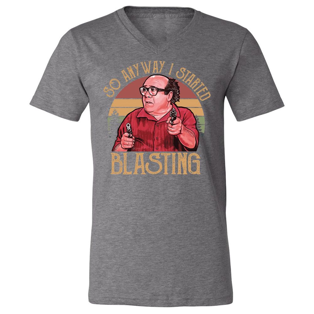 Unisex V-Neck T-Shirt - GW1T7WXJ - Deep Heather - 13