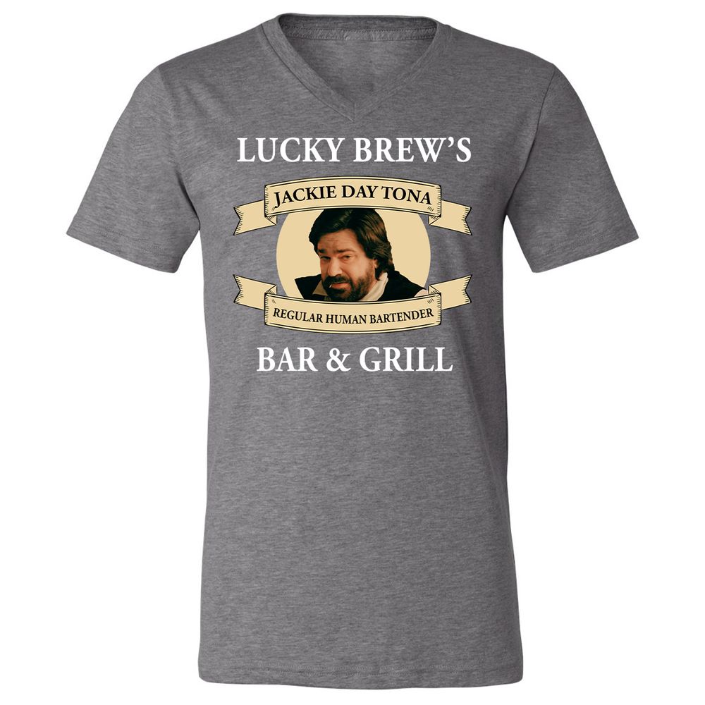 Unisex V-Neck T-Shirt - CCU4RG15 - Deep Heather - 13