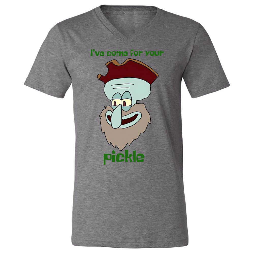 Unisex V-Neck T-Shirt - QX8L8M2Q - Deep Heather - 13