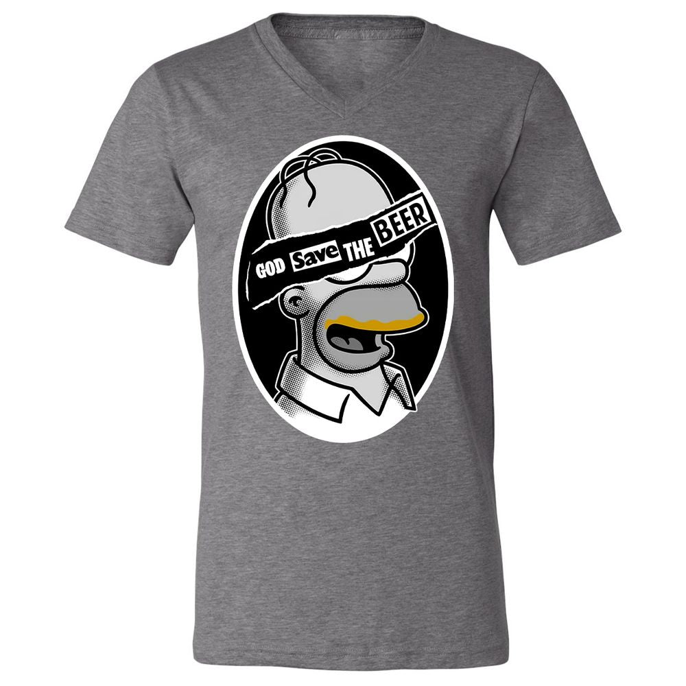 Unisex V-Neck T-Shirt - LUZ5T3XA - Deep Heather - 13