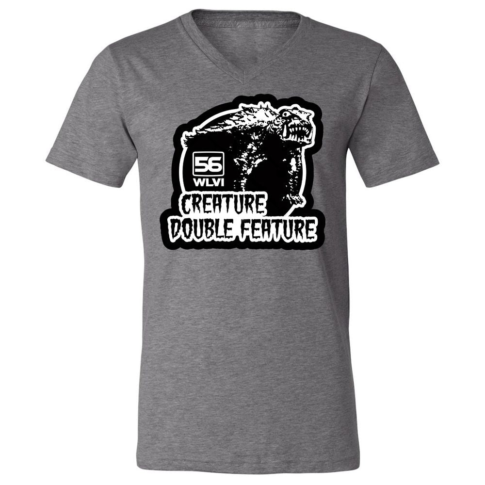 Unisex V-Neck T-Shirt - XCKNQ73Q - Deep Heather - 13