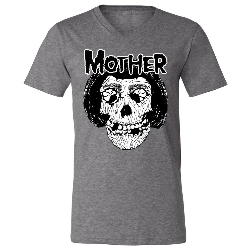 Unisex V-Neck T-Shirt - RAUZJQY5 - Deep Heather - 13