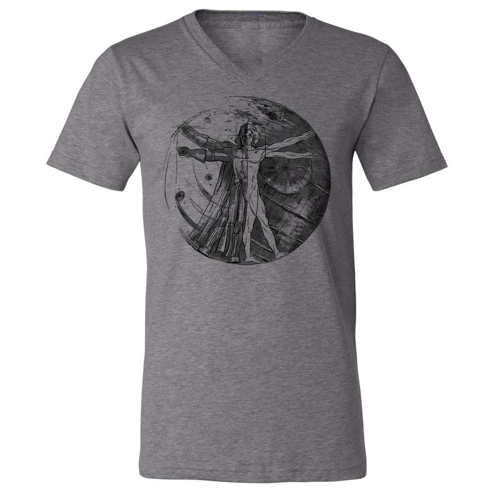 Unisex V-Neck T-Shirt - MCMLZVC2 - Deep Heather - 13