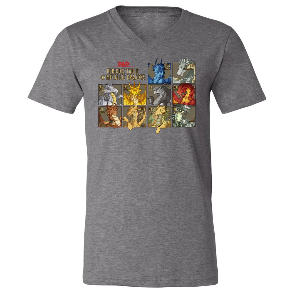 Unisex V-Neck T-Shirt - Y9289P9H - Deep Heather - 13