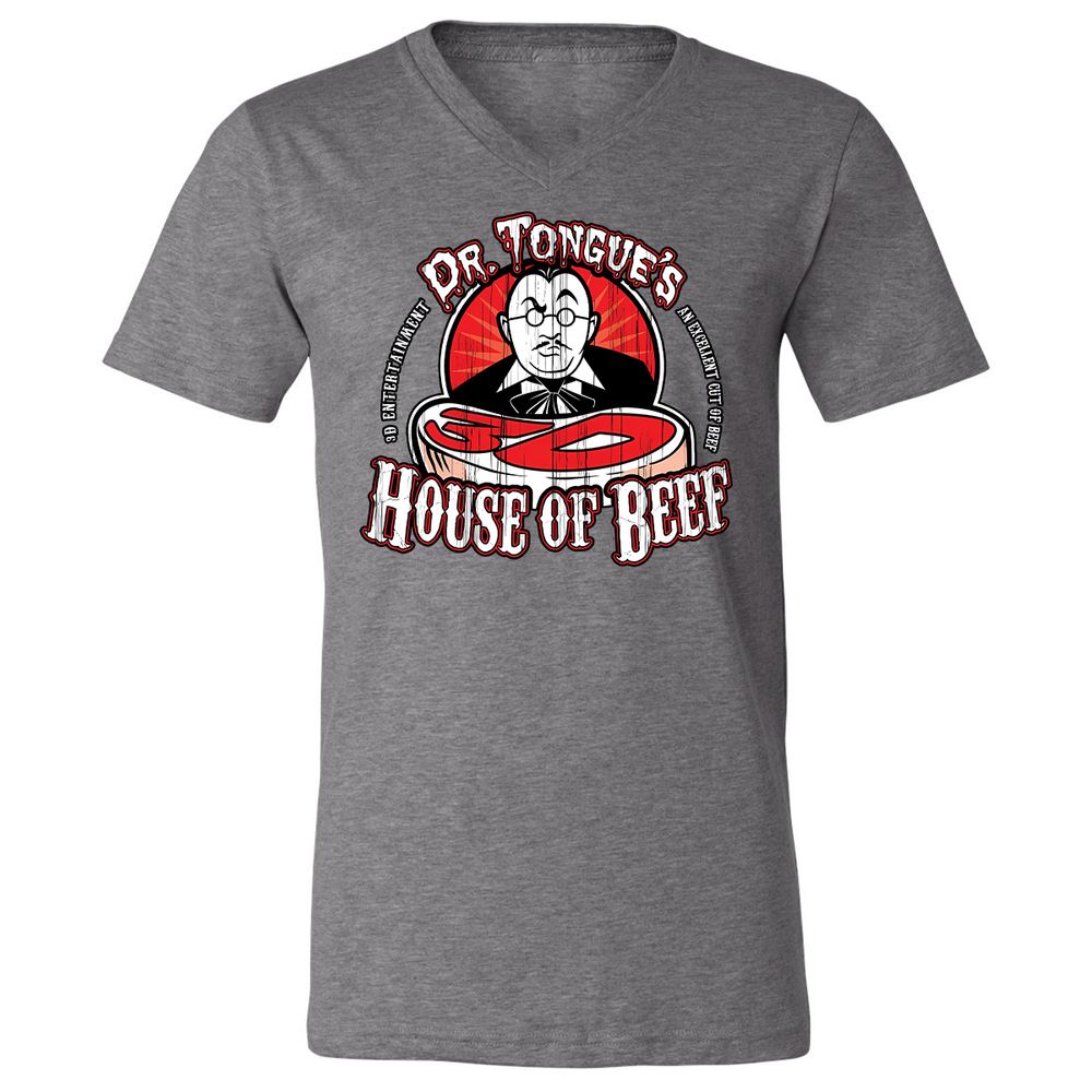 Unisex V-Neck T-Shirt - SBEGY3YB - Deep Heather - 13