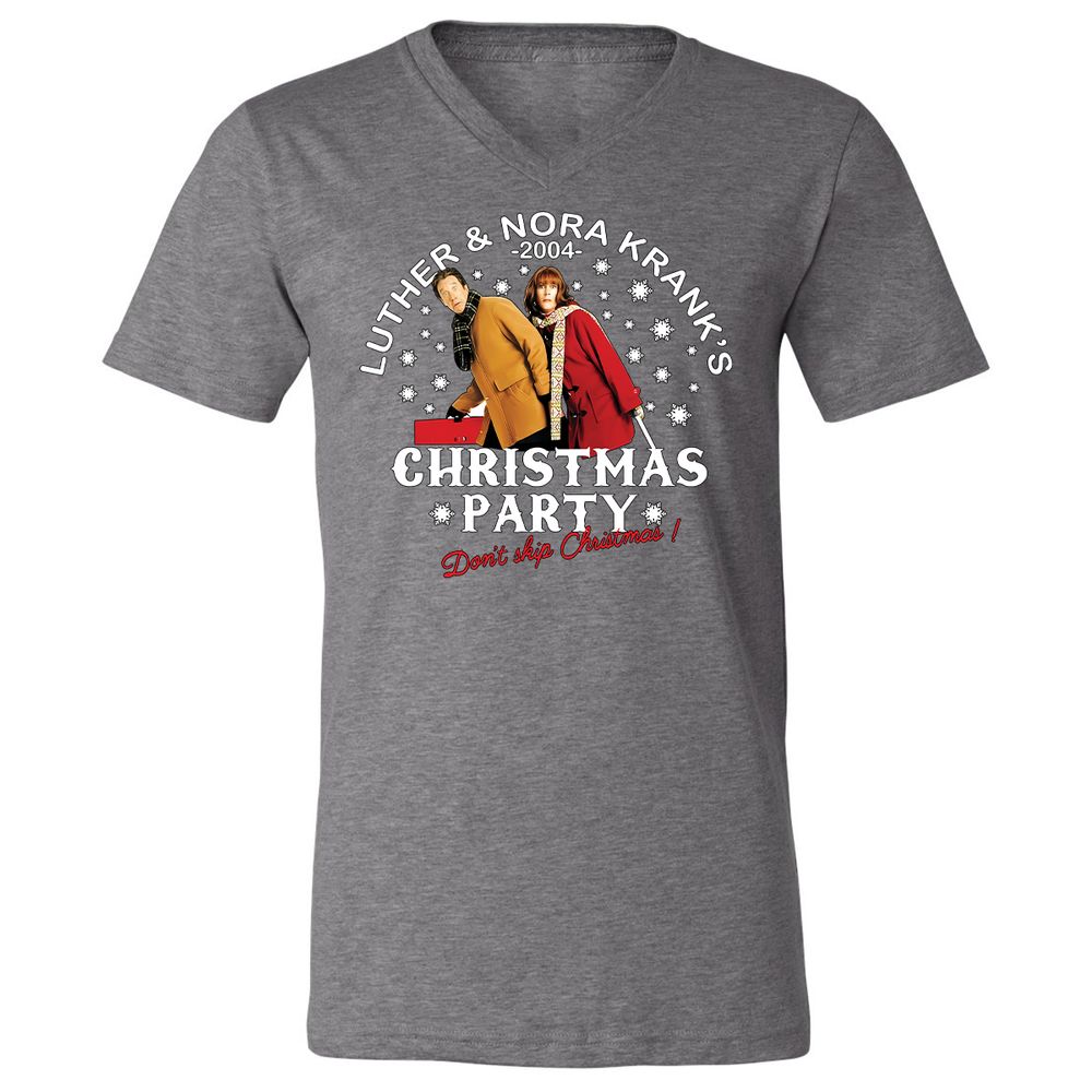 Unisex V-Neck T-Shirt - 6FLRCTA8 - Deep Heather - 13
