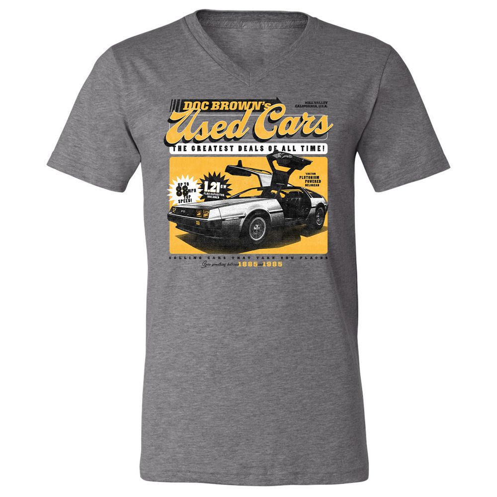 Unisex V-Neck T-Shirt - FK7WTCYD - Deep Heather - 13