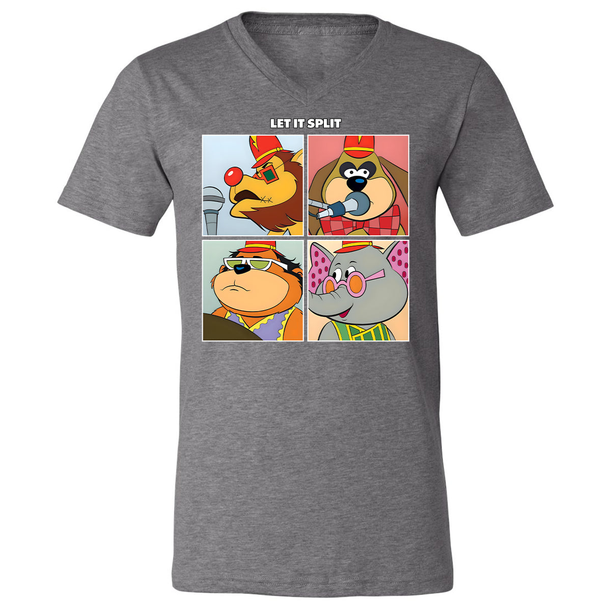 Unisex V-Neck T-Shirt - ZE2E4P57 - Deep Heather - 13