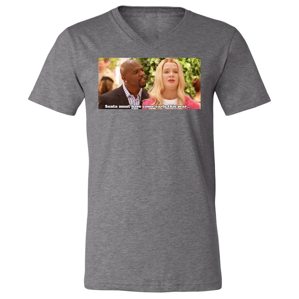 Unisex V-Neck T-Shirt - TX6GL533 - Deep Heather - 13