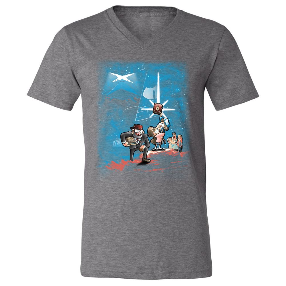 Unisex V-Neck T-Shirt - AZNLLPL2 - Deep Heather - 13