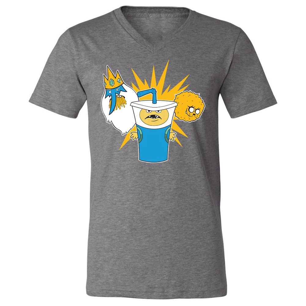 Unisex V-Neck T-Shirt - 2EDM1DWG - Deep Heather - 13