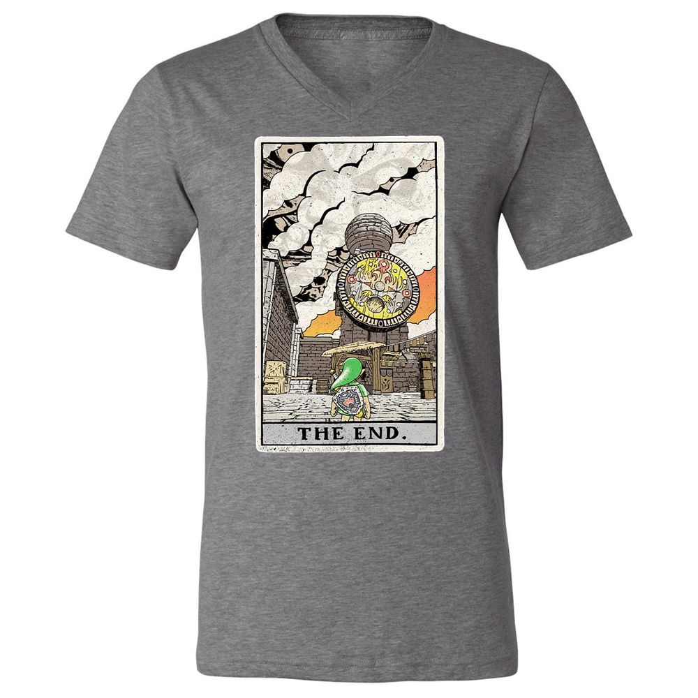 Unisex V-Neck T-Shirt - VERU62MJ - Deep Heather - 13
