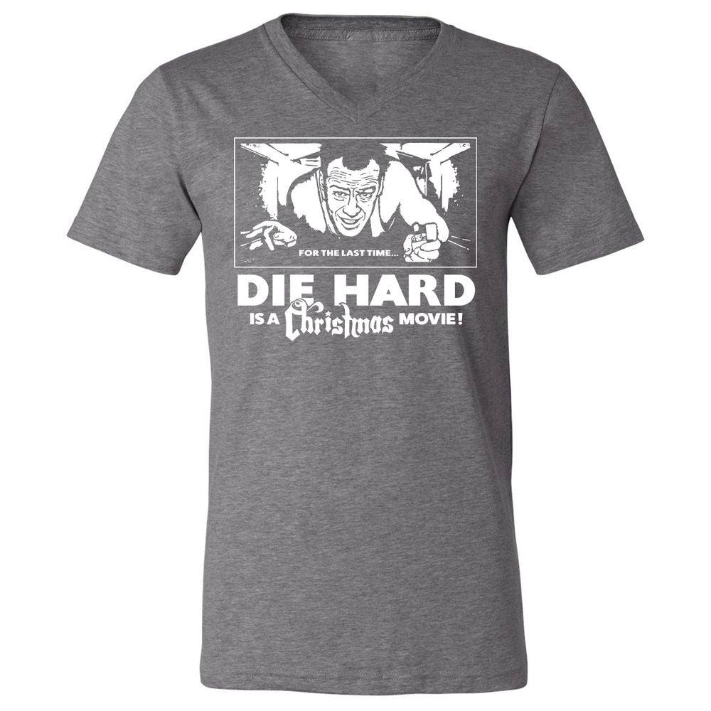 Unisex V-Neck T-Shirt - HDZBUXF8 - Deep Heather - 13
