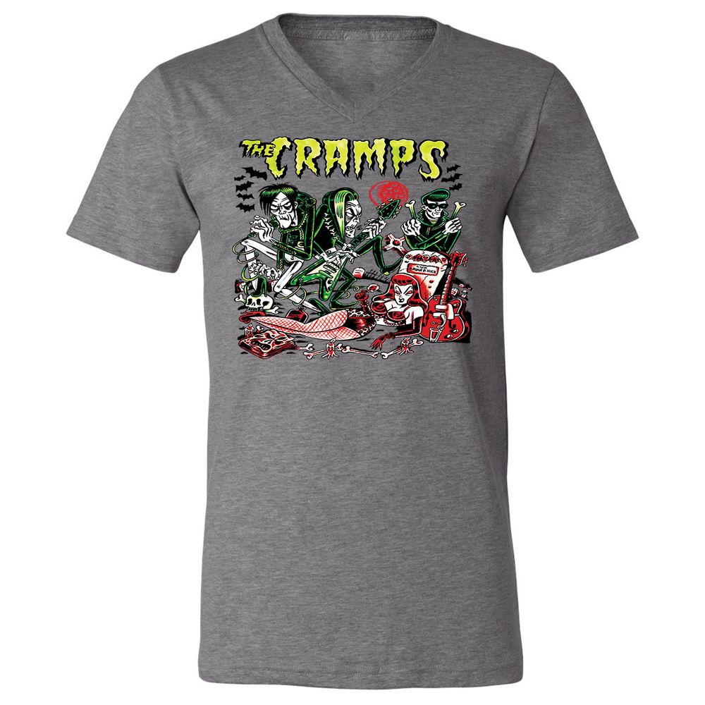 Unisex V-Neck T-Shirt - WWWDJ2NV - Deep Heather - 13