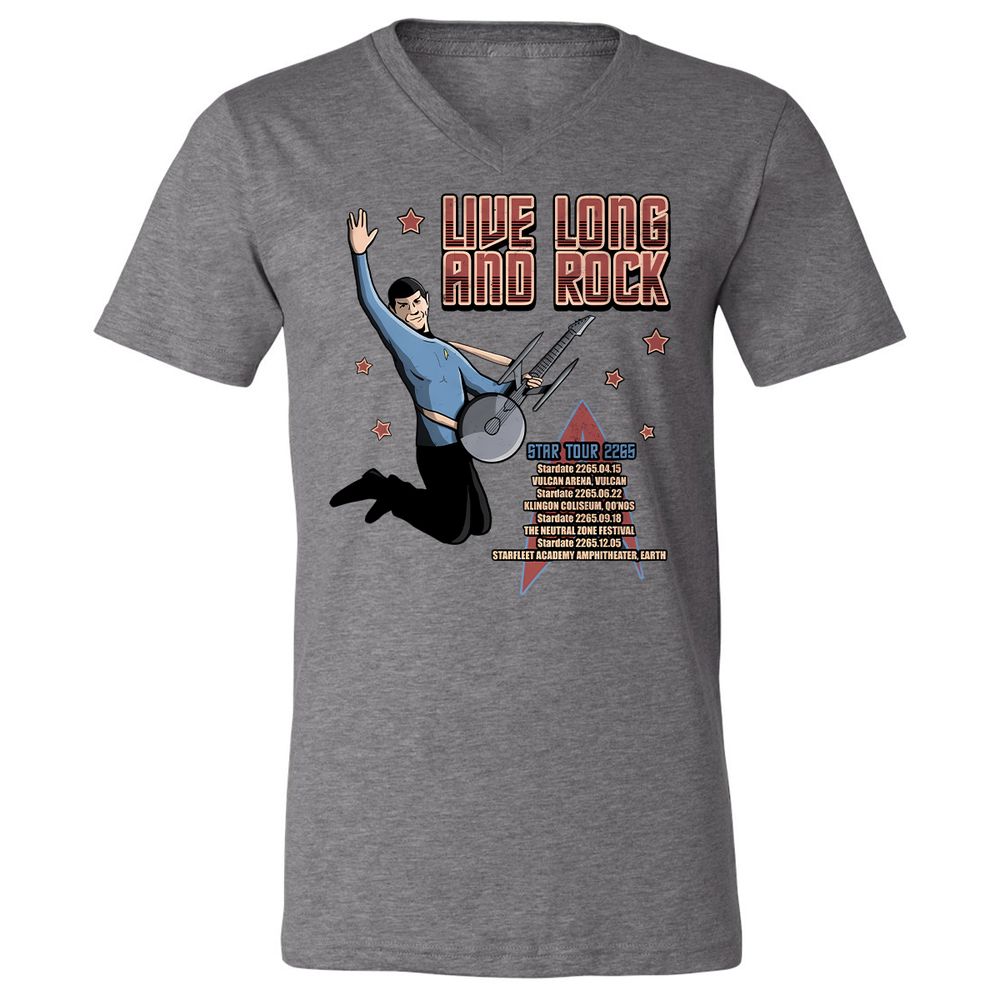 Unisex V-Neck T-Shirt - 5WE671U4 - Deep Heather - 13