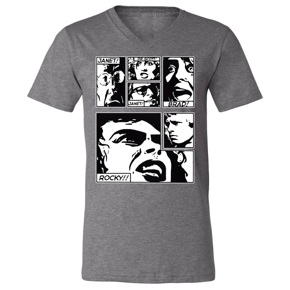 Unisex V-Neck T-Shirt - MD1X9P14 - Deep Heather - 13