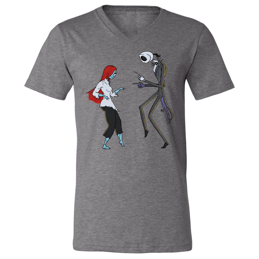 Unisex V-Neck T-Shirt - 84QCUNVN - Deep Heather - 13