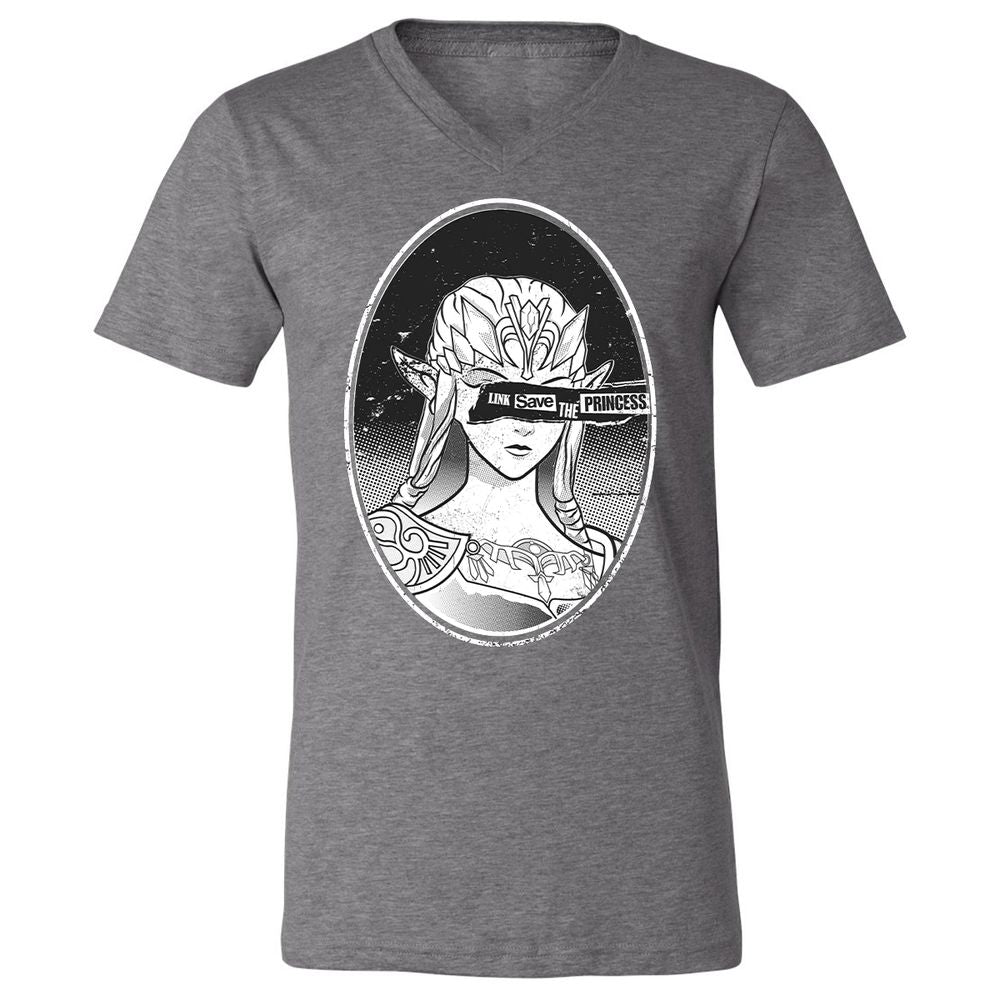 Unisex V-Neck T-Shirt - 6STSNA1M - Deep Heather - 13