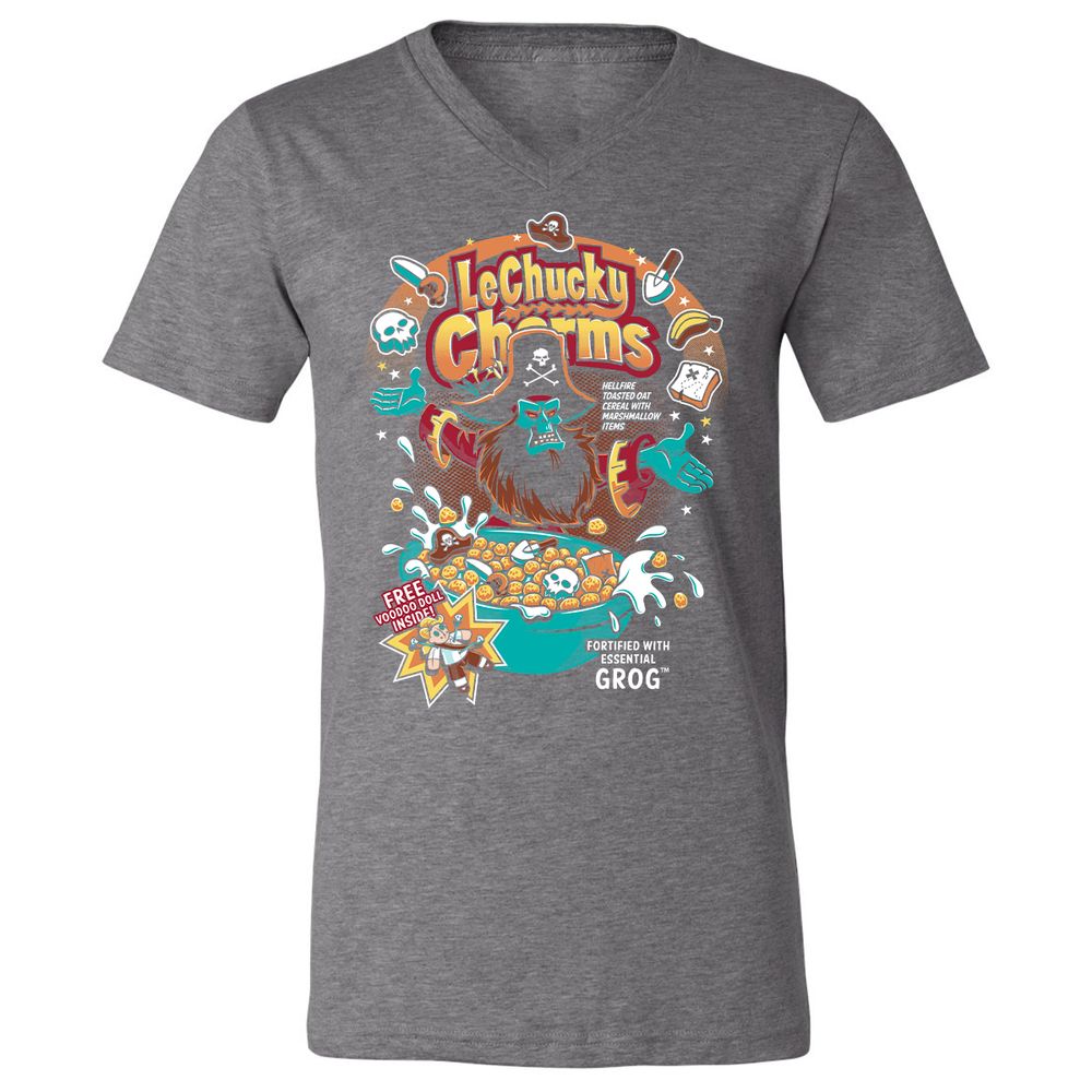 Unisex V-Neck T-Shirt - 8K6ZZV6G - Deep Heather - 13