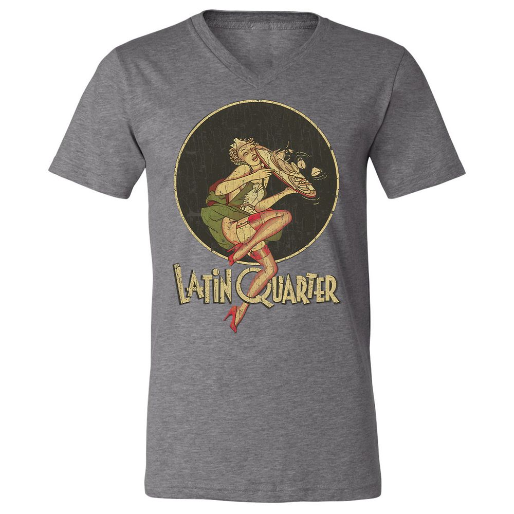 Unisex V-Neck T-Shirt - 5RU775VE - Deep Heather - 13