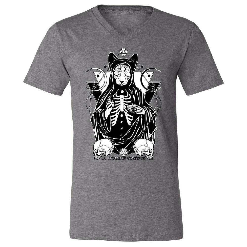 Unisex V-Neck T-Shirt - V9RGSBMM - Deep Heather - 13