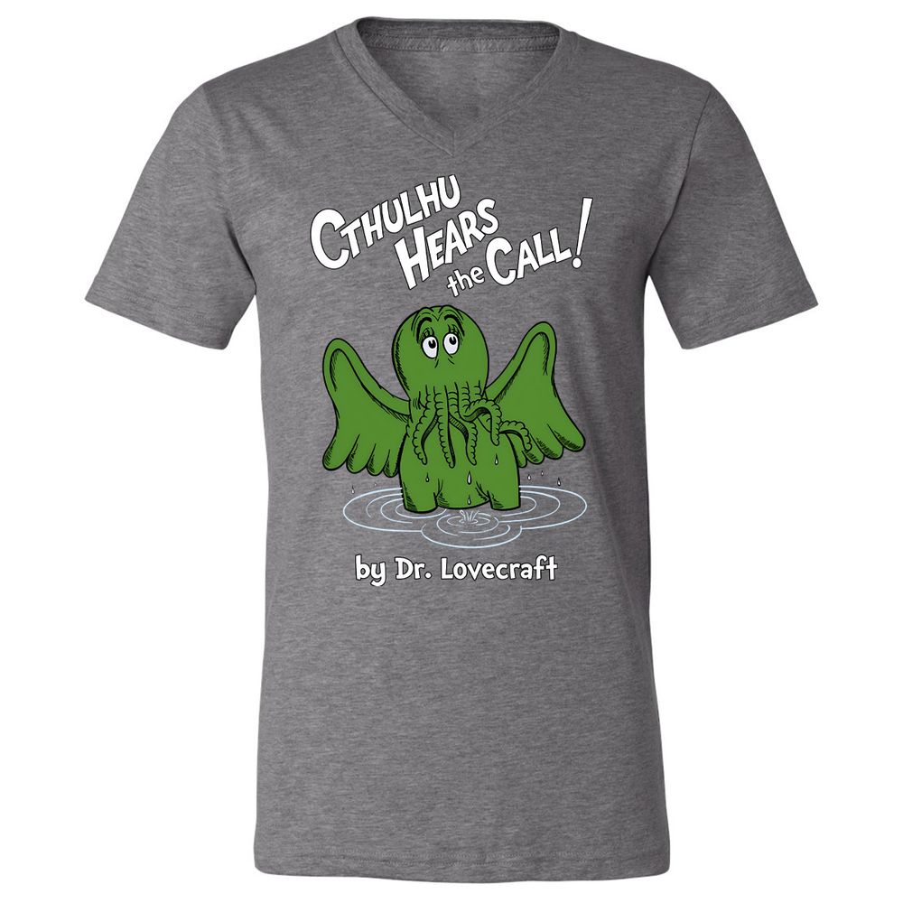 Unisex V-Neck T-Shirt - DLG28ZD2 - Deep Heather - 13
