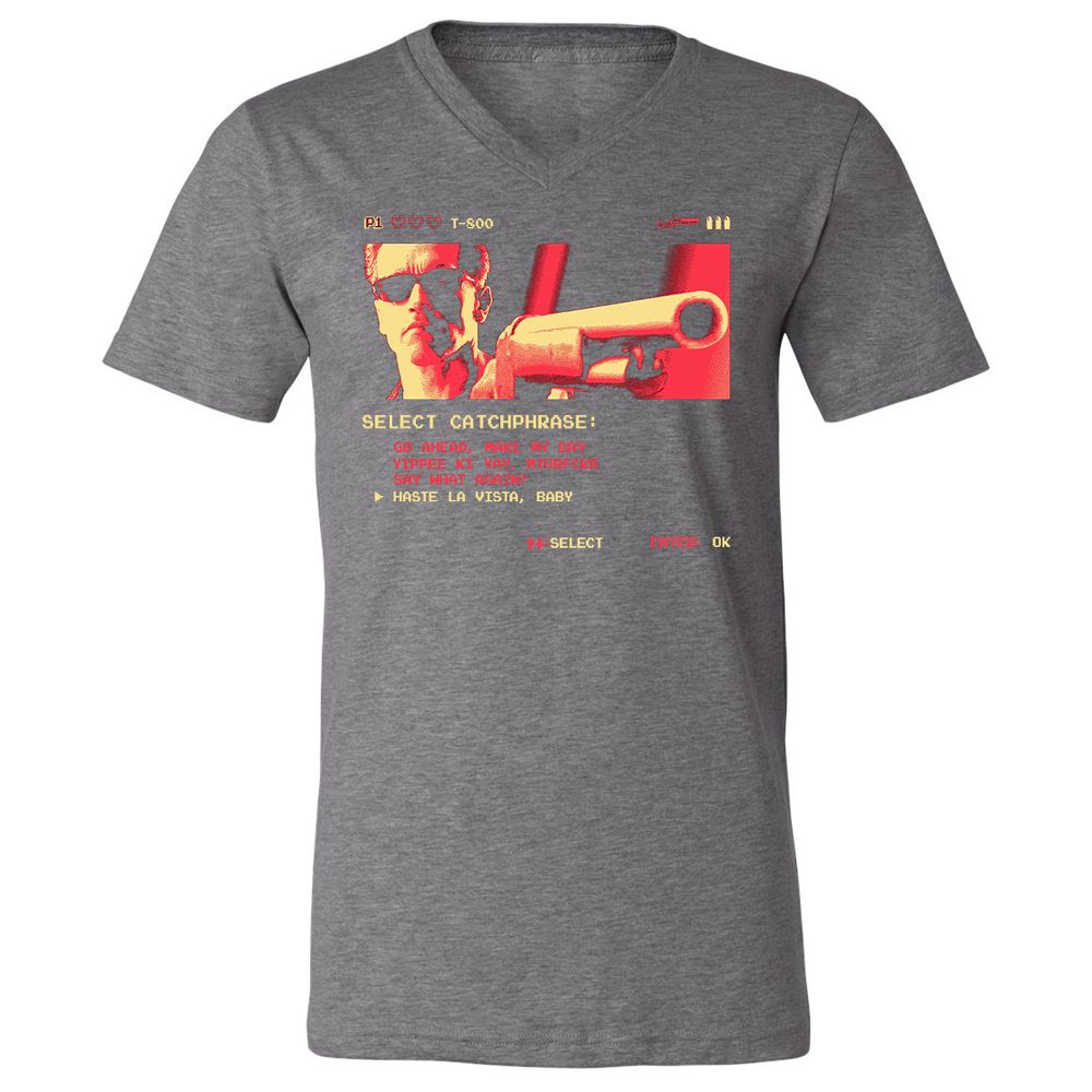 Unisex V-Neck T-Shirt - RWB5KSLR - Deep Heather - 13