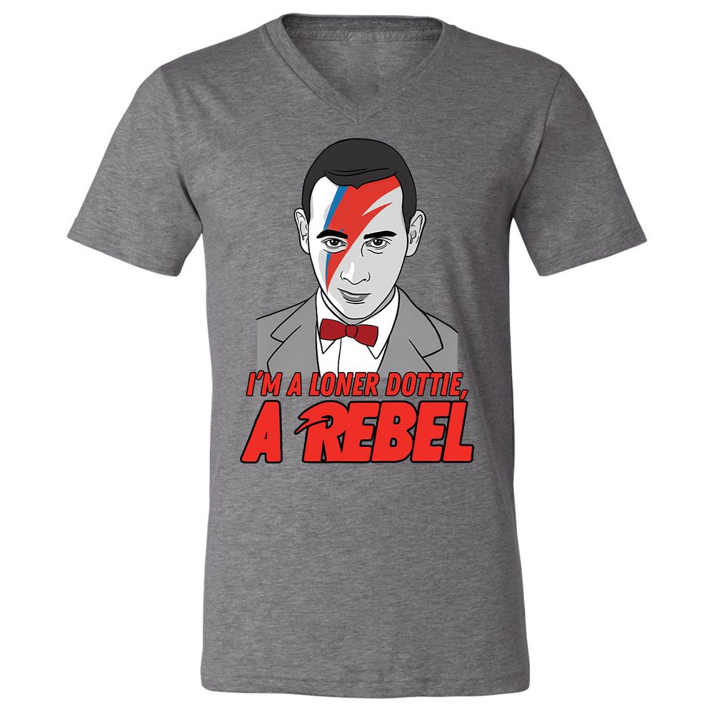 Unisex V-Neck T-Shirt - GLNBK6ES - Deep Heather - 13