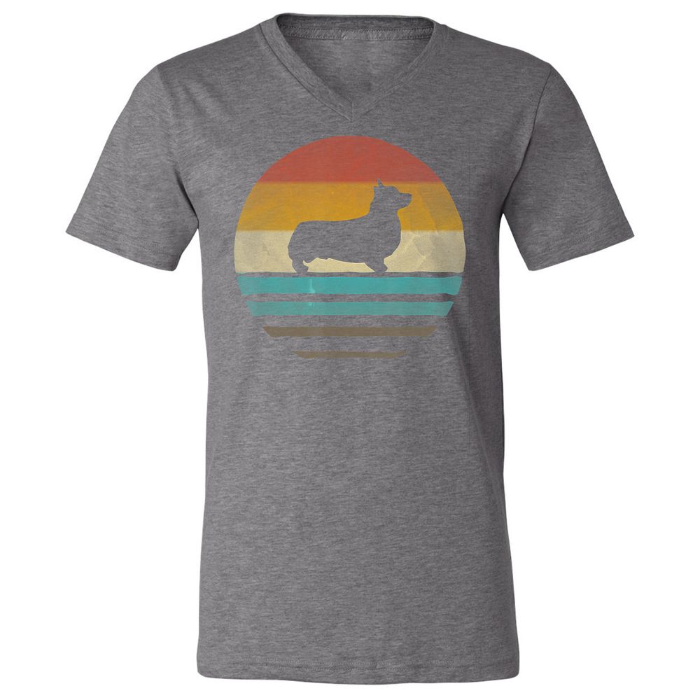 Unisex V-Neck T-Shirt - SUWBVP15 - Deep Heather - 13