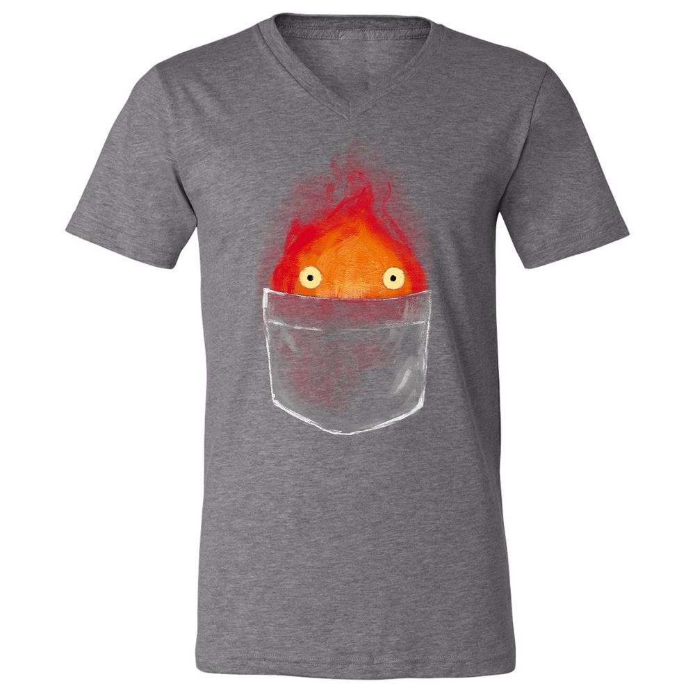 Unisex V-Neck T-Shirt - VS5UFSN3 - Deep Heather - 13