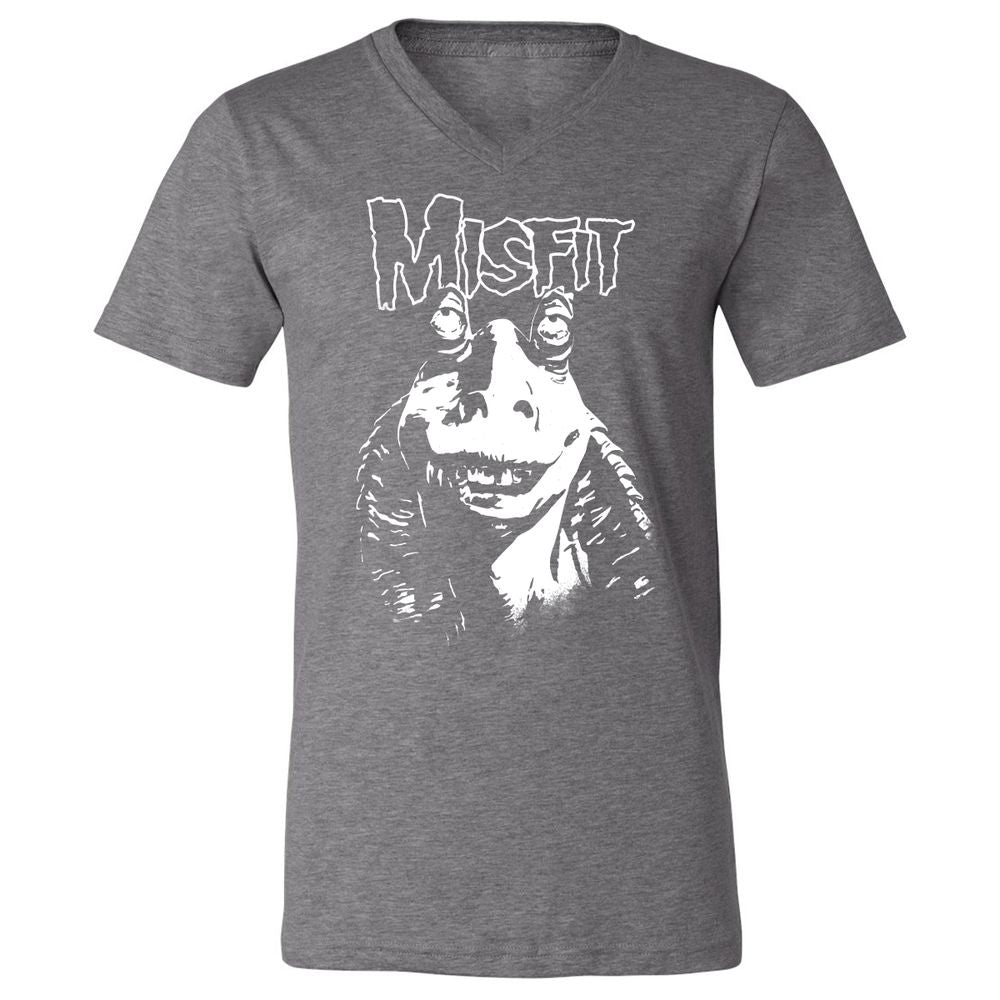 Unisex V-Neck T-Shirt - TZQ7X51V - Deep Heather - 13