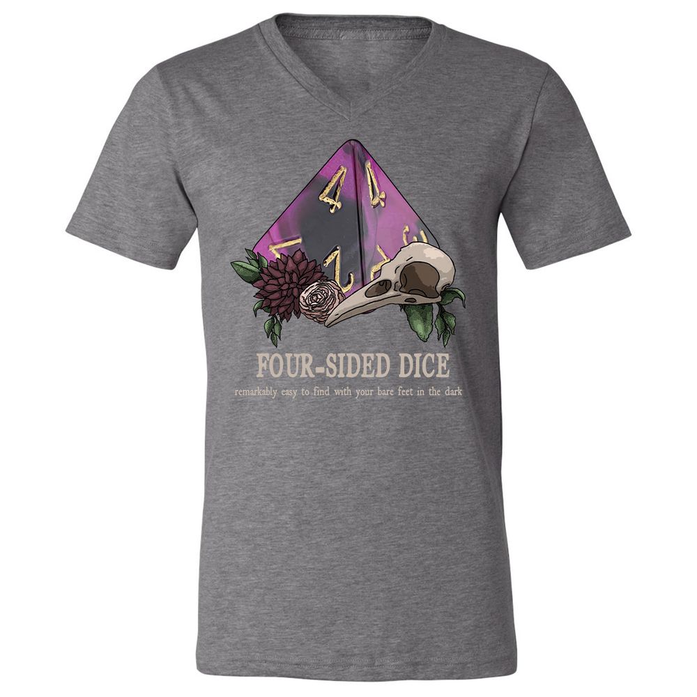 Unisex V-Neck T-Shirt - C1PYPELY - Deep Heather - 13