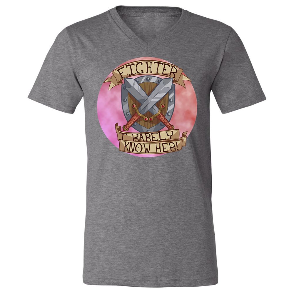 Unisex V-Neck T-Shirt - 51ZQAJCB - Deep Heather - 13